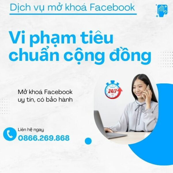 Dịch vụ mở khoá Facebook vi phạm tiêu chuẩn cộng đồng