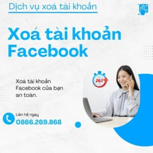 Dịch vụ xoá tài khoản Facebook