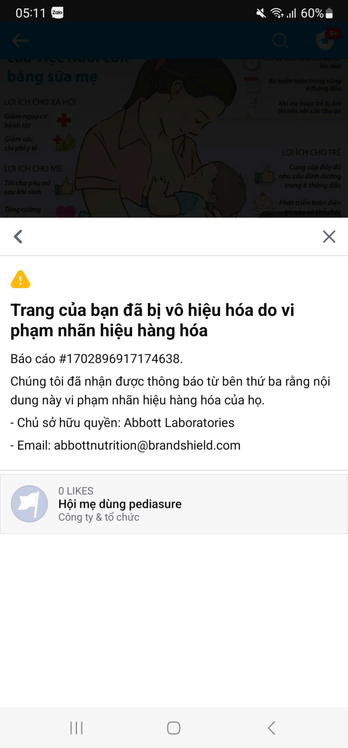 Nguyên nhân khiến Group Facebook bị vô hiệu hóa do vi phạm bản quyền thương hiệu. Nguyên nhân khiến Group Facebook bị vô hiệu hóa do vi phạm bản quyền thương hiệu.