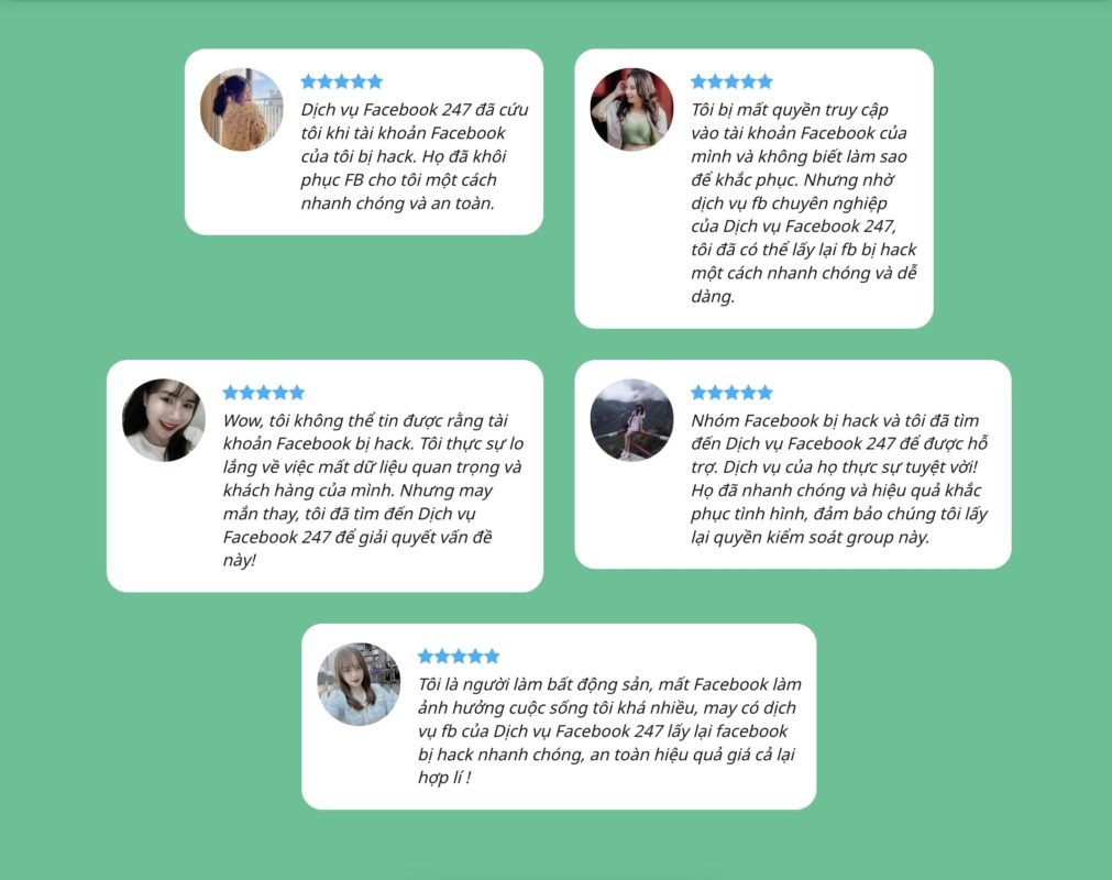 Phản hồi rất tích cực của khách hàng sử dụng dịch vụ