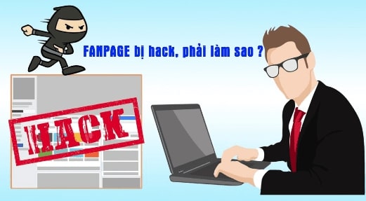 Minh hoạ fanpage bị hack