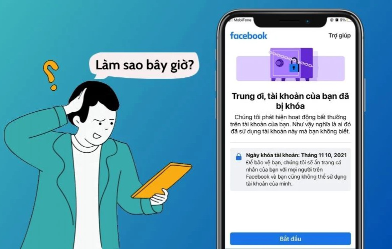 Cảnh báo tài khoản Facebook bị khoá