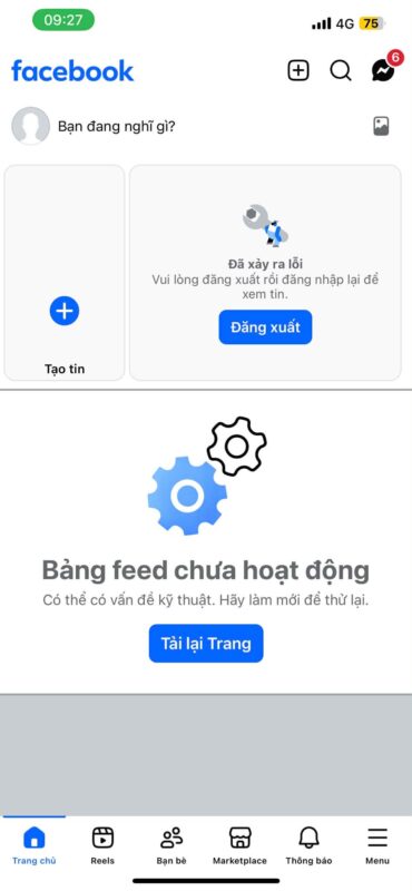 Không sử dụng được Messenger, Fanpage, Ads