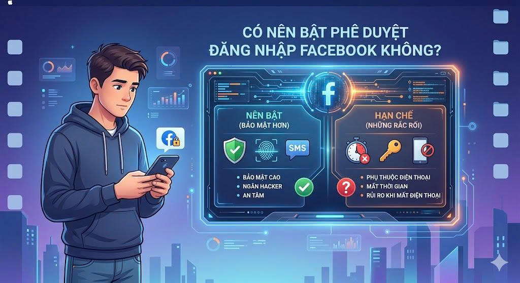 Có nên bật phê duyệt đăng nhập Facebook không?