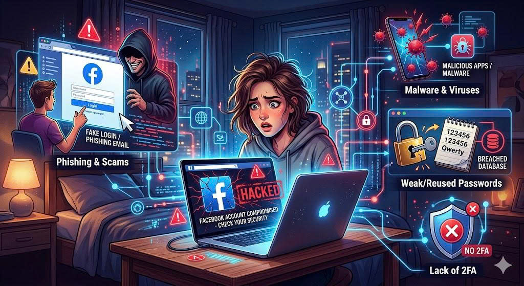 Nguyên nhân khiến Facebook bị hack.