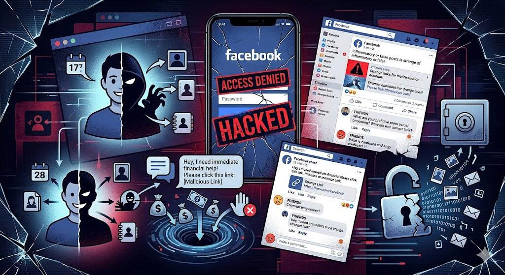 Tác hại khi Facebook bị hack.